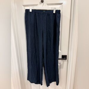 J. Crew Women's Navy Wide Leg Pants 👖